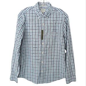 J. Crew NWT Men's‎ Organic Cotton Slim Untucked Long Sleeve Button Down Shirt M